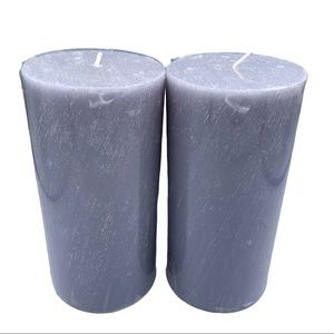 Bundle 2 HD Designs candles gray scratch pillar